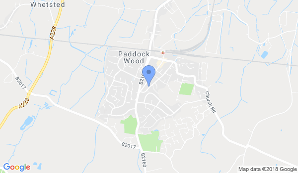 Sama Paddock wood karate club location Map