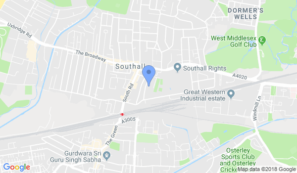 Southall Mixed Martial Arts location Map