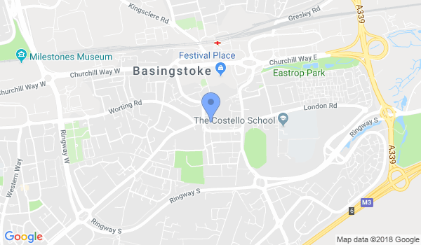 Wing Chun International Basingstoke location Map