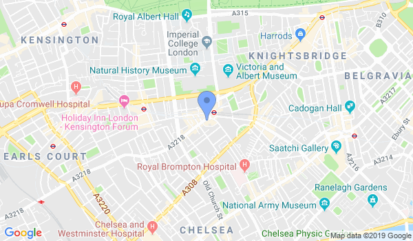 Wing Chun Kung Fu Hammersmith location Map