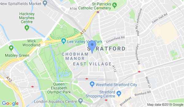 Wing Chun Kung Fu Stratford location Map
