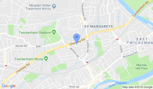 Wing Chun Kung Fu Twickenham location Map